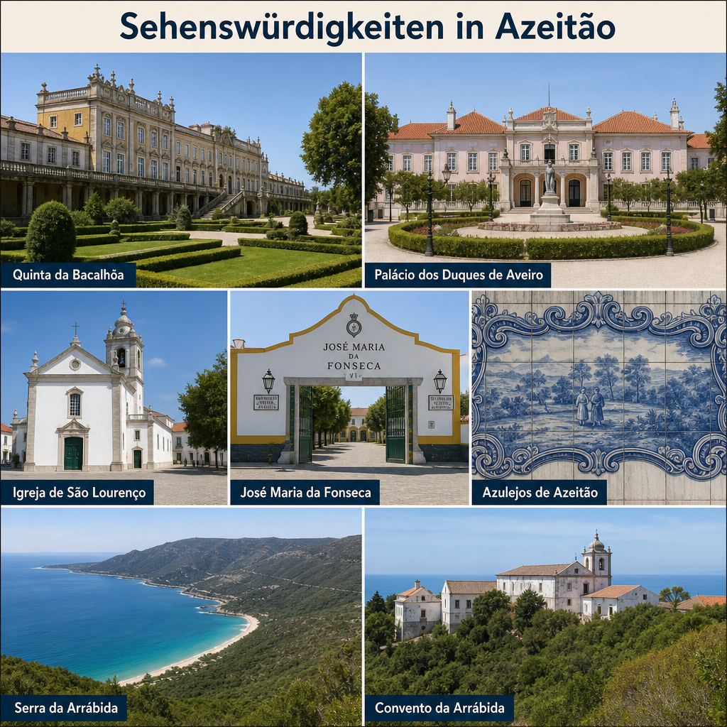 Die schönsten Sehenswürdigkeiten in Azeitão als Übersicht Die schönsten Sehenswürdigkeiten in Azeitão als Übersicht