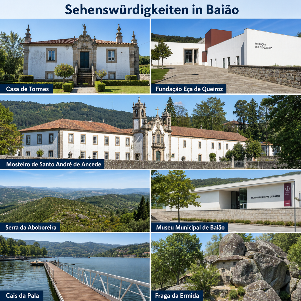 Die schönsten Sehenswürdigkeiten in Baião als Übersicht Die schönsten Sehenswürdigkeiten in Baião als Übersicht