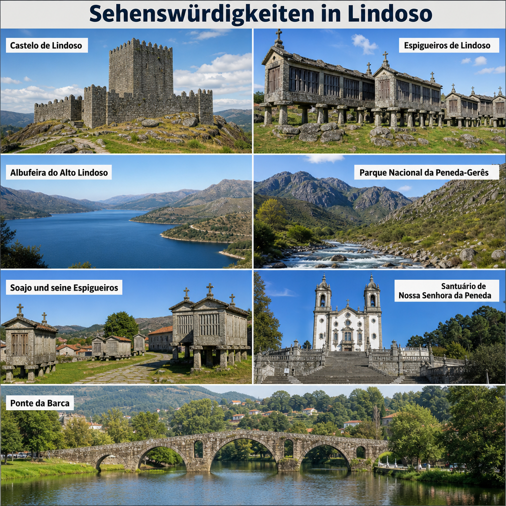 Die schönsten Sehenswürdigkeiten in Lindoso als Übersicht Die schönsten Sehenswürdigkeiten in Lindoso als Übersicht