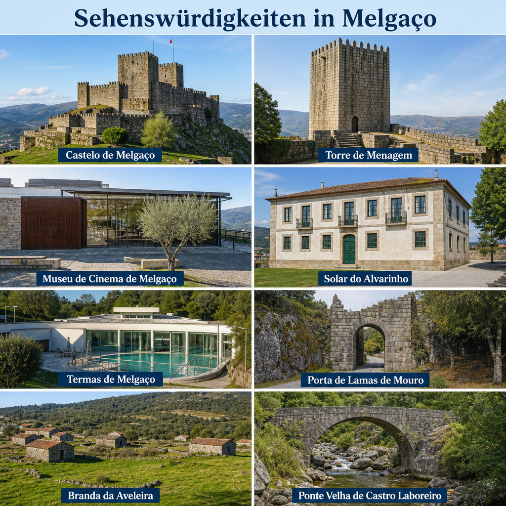 Die schönsten Sehenswürdigkeiten in Melgaço als Übersicht Die schönsten Sehenswürdigkeiten in Melgaço als Übersicht