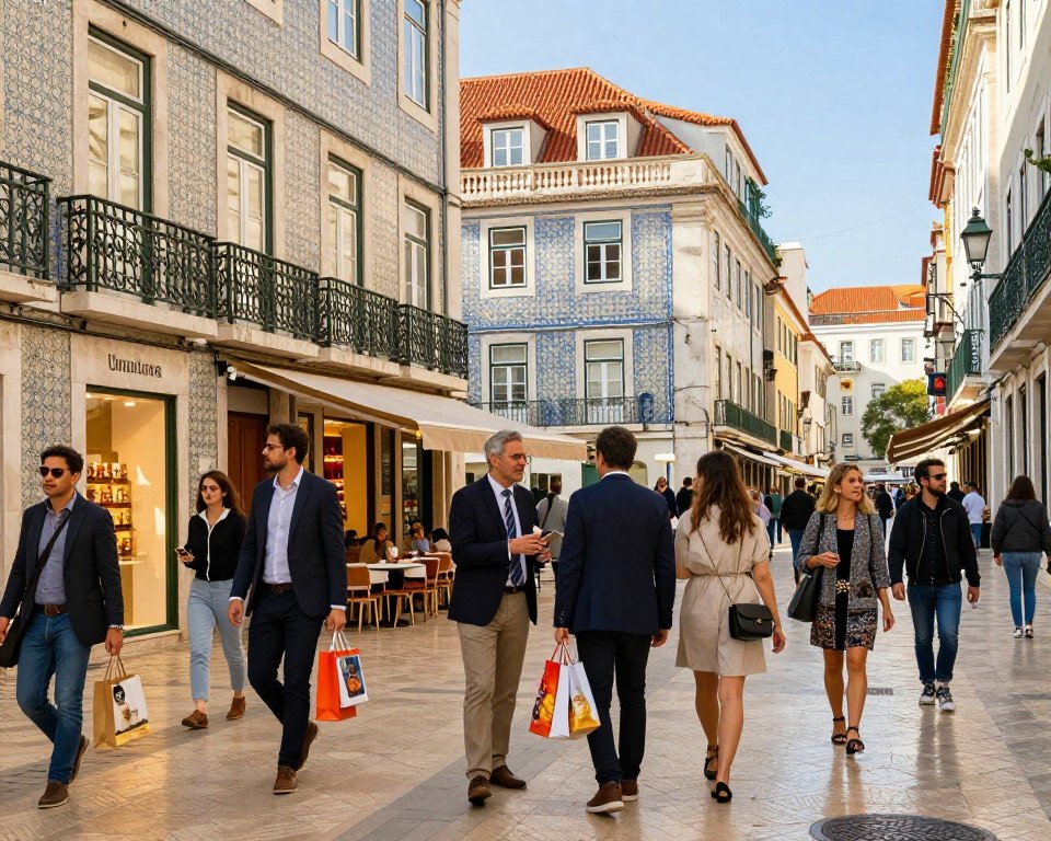 Baixa Lissabon Einkaufsviertel