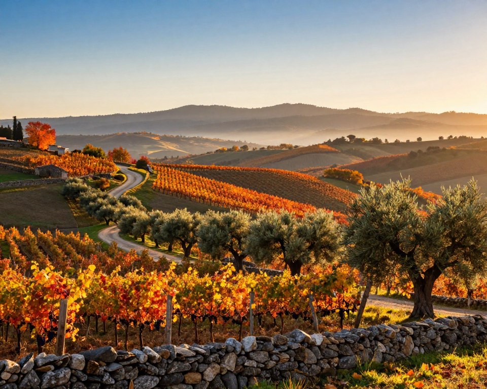 Herbst in Portugal Landschaft