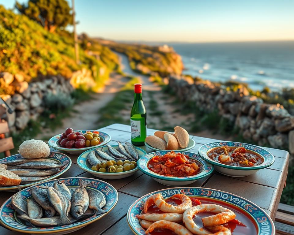 Kulinarische Spezialitäten am Fischerweg Portugal Kulinarische Spezialitäten am Fischerweg Portugal