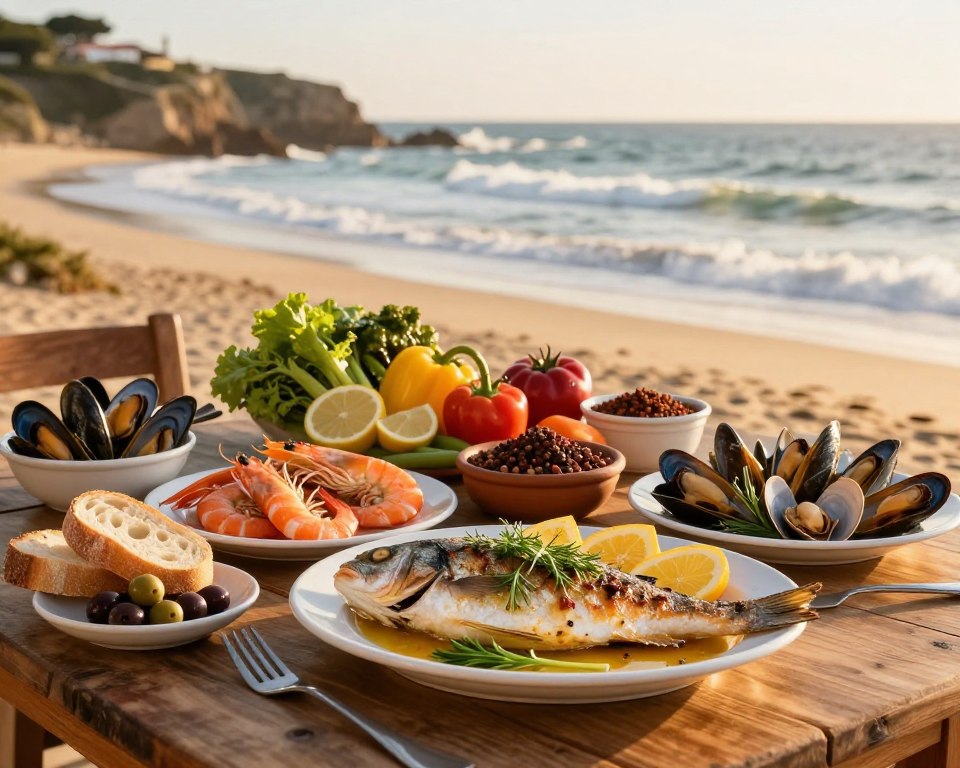 Portugiesische Küstenküche mit Meeresfrüchten