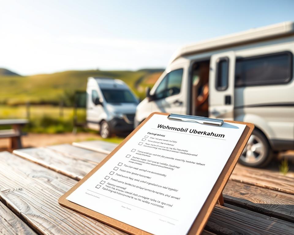 Wohnmobil Übernahme Checkliste Wohnmobil Übernahme Checkliste
